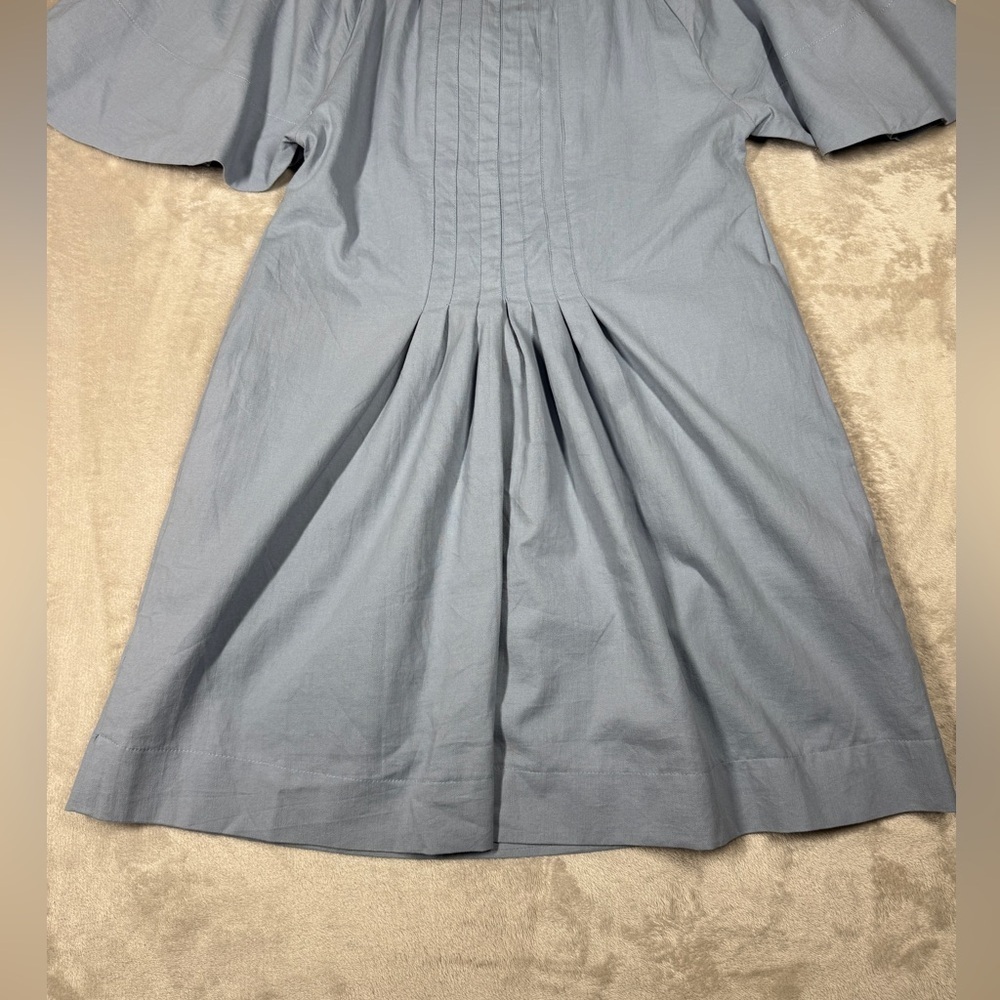 Pomander Place Finley Flutter Sleeve Cotton
Relaxed Pocket Mini Dress Blue XS - Picture 13 of 16